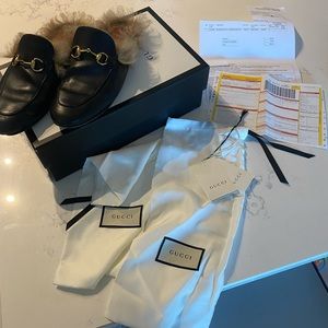 Princetown fur Gucci slipper